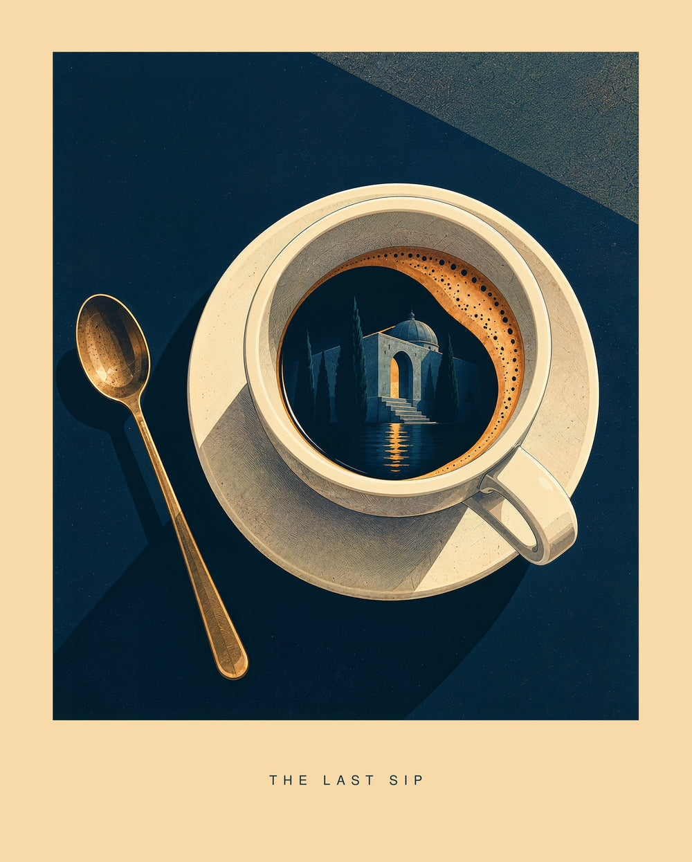 The Last Sip — Coffee Art Print