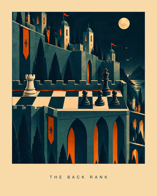 The Back Rank — Chess Art Print