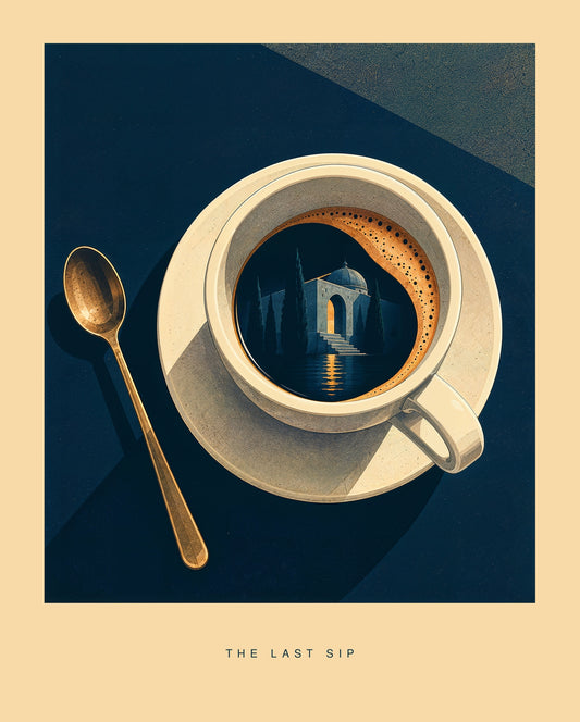 The Last Sip — Coffee Art Print
