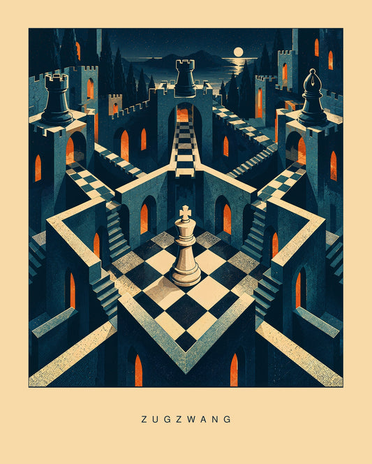 Zugzwang — Chess Art Print