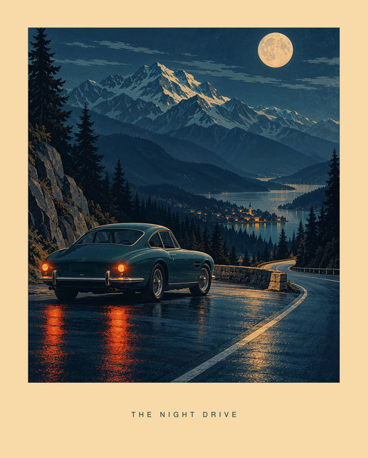 The Night Drive — Car Art Print