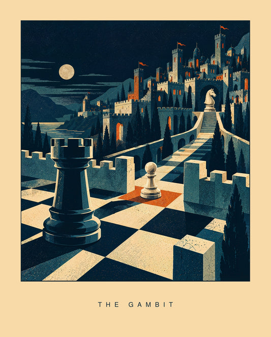 The Gambit — Chess Art Print