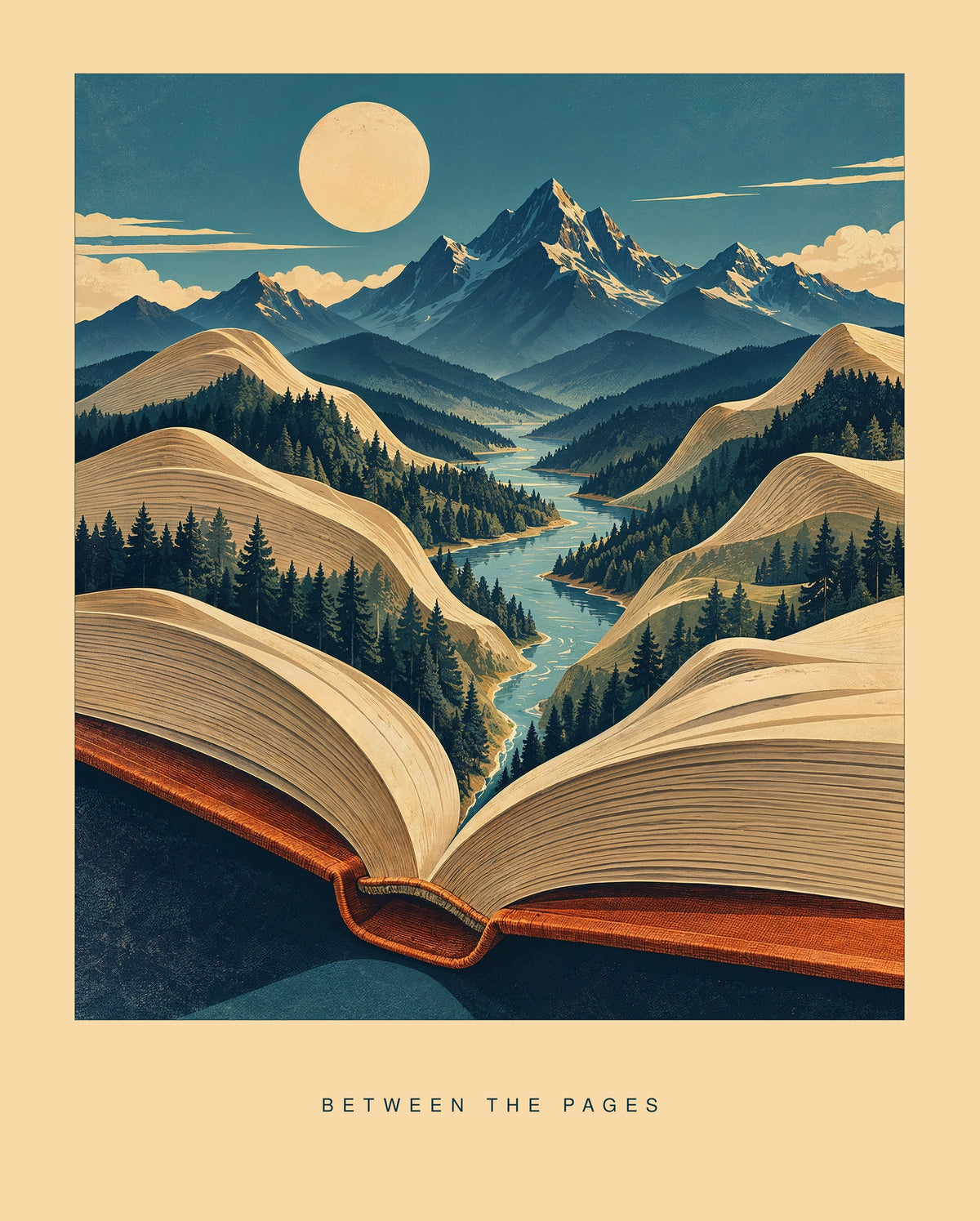 Between the Pages — Book Art Print