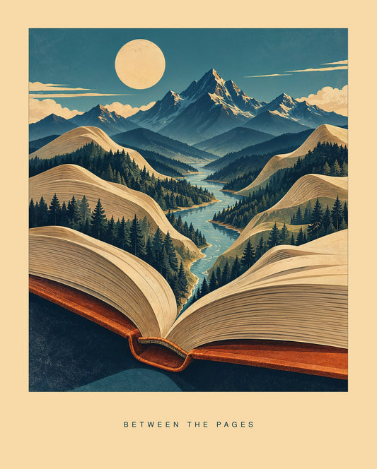 Between the Pages — Book Art Print