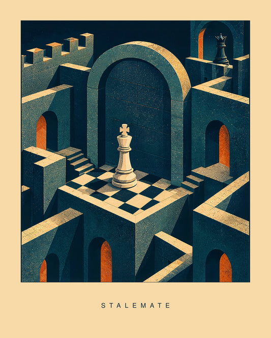 Stalemate — Chess Art Print